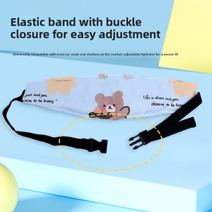 Sangle de retenue de la tête pour bébé, siège de sécurité pour voiture, support de tête pour bébé, protection de la tête, forme semi-circulaire réglable, 28x9CM - Product Image 3