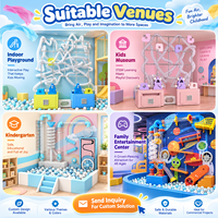 Jeu interactif personnalisé de souffleur de tube d'air magique pour enfants, équipement de jeu sensoriel pour aire de jeux intérieure, café, centre commercial, magasin