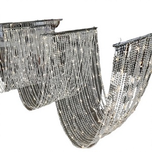 Top Rated Light Luxury Modern Style LED Crystal Bead Chain AC Powered IP68 <b>Wedding</b> Party Indoor <b>Ceiling</b> Chandelier - Product Image 2