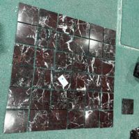 Carrelage en mosaïque de marbre classique, carrelage de salle de bain en jet d'eau, mosaïque blanche pour la décoration murale