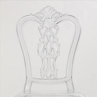 Chaise en résine empilable de luxe à haute transparence pour événements, mariages, banquets et mobilier commercial haut de gamme