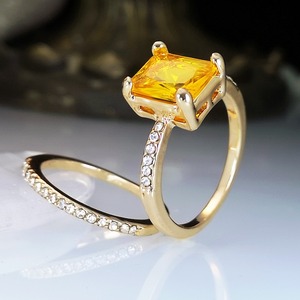 Set di Anelli Quadrati Cavi per Donne, Stile Geometrico, Accessori per Dita da Indossare Quotidianamente - Product Image 6