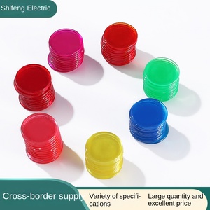 25*2mm trong suốt 7 màu Mười lưới chip trẻ em Toán Học giác ngộ Bingo hỗ trợ giảng dạy không có mệnh giá trò chơi tiền tệ - Product Image 2