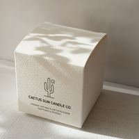 Boîte RTE haut de gamme en carton ivoire, gaufrée à chaud or mat, pour masque à lèvres