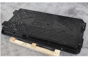 Tapa de alcantarilla de hierro dúctil sellada EN124 de doble tapa con marco de hierro fundido para proyectos de telecomunicaciones y cableado municipal - Product Image 4