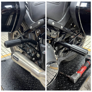 กันชนหลังสำหรับ <span class=keywords><strong>Harley</strong></span> <span class=keywords><strong>Low</strong></span> <span class=keywords><strong>Rider</strong></span> S ปี <span class=keywords><strong>2020</strong></span>~2024 ผลิตจากเหล็กอ่อนและไนลอน โครงสร้างเชื่อมแข็งแรง ป้องกันการกระแทกด้านข้าง - Product Image 4