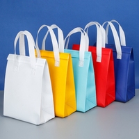 Sacs isothermes personnalisables en non-tissé avec feuille d'aluminium, sacs de livraison portables pour la conservation des aliments frais, idéaux pour la livraison de boba