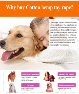 Wholesale Durable Pet <strong>Dog</strong> <strong>Bone</strong> Shaped Cotton <strong>Rope</strong> Chew <strong>Toy</strong> <strong>Bone</strong> Cotton <strong>Rope</strong> Braided Pet <strong>Dog</strong> <strong>Toy</strong> - Product Image 4