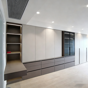 Armoire à portes vitrées personnalisable, réglable et amovible, avec aménagement <span class=keywords><strong>d</strong></span>'espace flexible et <span class=keywords><strong>bureau</strong></span> <span class=keywords><strong>d</strong></span>'<span class=keywords><strong>angle</strong></span> - Product Image 3