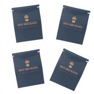 Custom logo Bread Cookies Biscuits Popcorn Paper <b>Bags</b> Bent Tin Tie Food Kraft Paper Upright Packaging <b>Bags</b> - Product Image 3