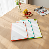 PP Snijdplank Set van 3 voor Fruit en Groenten, Keuken Gebruik, Dubbelzijdig, Voedselveilig, Anti-Schimmel, Antislip, Op Maat Gemaakt van Tarwe Stro