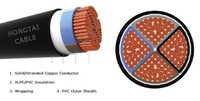 Yvv-Sm 0,6/1 KV Niederspannungs-PVC-Isoliertes SEKTORFÖRMIGES D-Kabel Reines Kupfer Nyy-Sm Stromübertragungskabel
