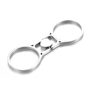 Yiwu Aceon acier inoxydable conception amour bande deux cercles rotation coeur initiale graver Double rotation coeur anneau - Product Image 3