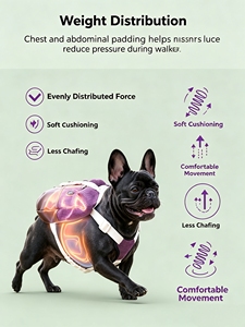 Arnés Transpirable de Malla Ajustable, Resistente al Agua, de Nailon/Poliéster, Diseño a Cuadros, para Perros Medianos, Manos Libres, para Senderismo y <span class=keywords><strong>Camping</strong></span> - Product Image 3