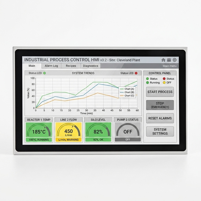 23.8 Inch True Color Automation Monitor System 16.7M Colors Output Featuring Phoenix Connector Industrial PCs