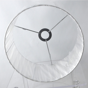 Fast Delivery Fashion DIY Home Decoration Silver Frame Fabric <strong>Lampshade</strong> - Product Image 1