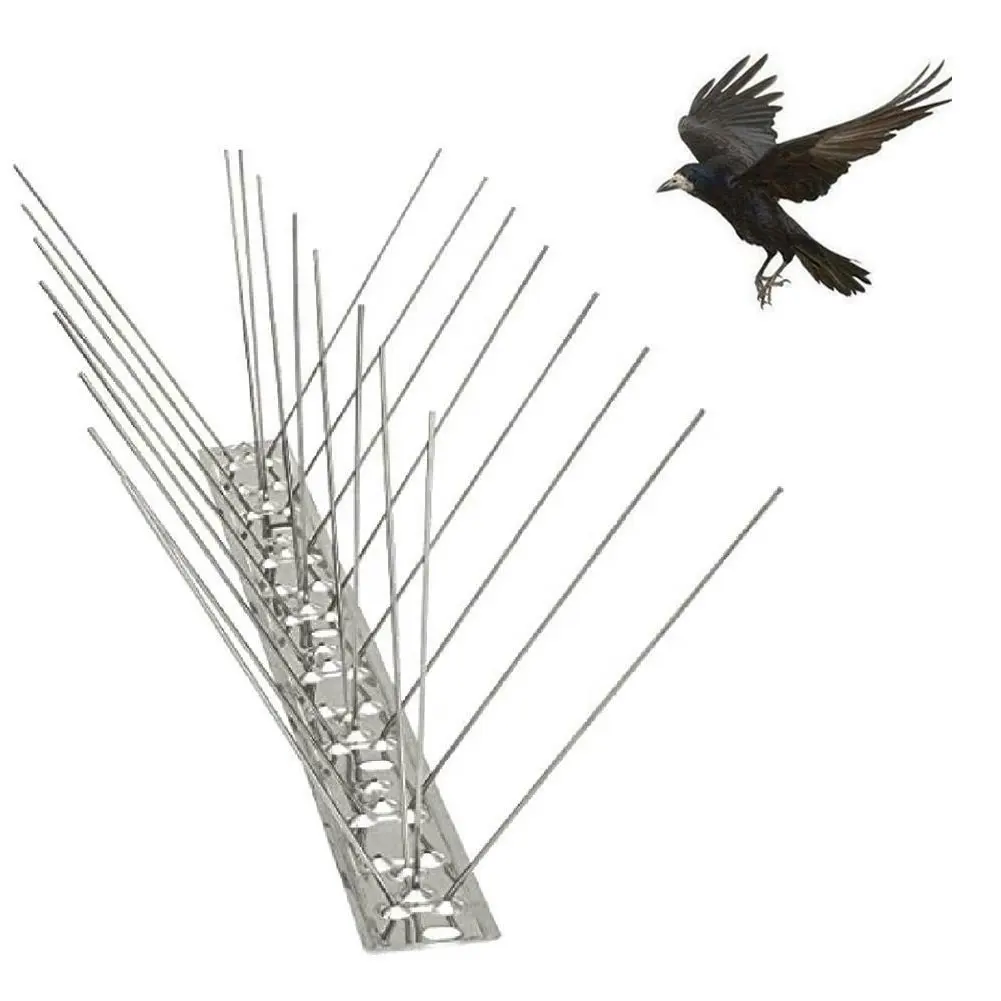 50cm 60cm 100cm schwarzer Metall vogel baum Spike Vogel abschreckende Dachs pitzen