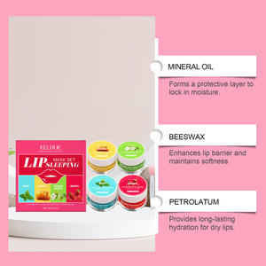 Mascarilla Labial en Caja de 4 Colores, 4 Piezas, Marca Privada OEM, Hidratación Nocturna, Suaviza y Rellena - Product Image 4