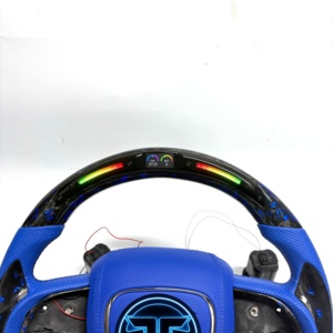 Volant en fibre de carbone forgée pour <span class=keywords><strong>Dodge</strong></span> Charger Challenger Hellcat Charger Durango SRT <span class=keywords><strong>RT</strong></span> GT, accessoires de voiture - Product Image 6