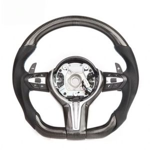 Volante Deportivo de Fibra de Carbono y Cuero para <span class=keywords><strong>BMW</strong></span> 320 325 <span class=keywords><strong>330</strong></span> 550 F30 F32 F10 F20 F07 F01 E90 M3 M4 M5 M7 - Product Image 1