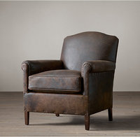Fauteuil de salon Rhoohill de style rétro américain, fauteuil de détente en chêne blanc, structure en bois massif