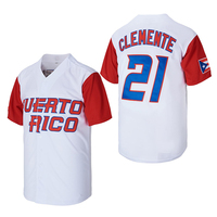 Kaos Jersey Baseball Polos Sublimasi Grosir Gaya Jalanan Remaja Unisex Custom Kancing Depan Jersey Baseball Kosong