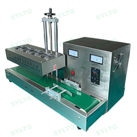 Machine de scellage par induction semi-automatique refroidie par air pour le revêtement électrique en feuille d'aluminium des bocaux et bouteilles en plastique PET, PP, PE
