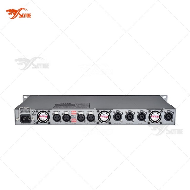 4 Channel Class D Professional 4x400W 1U Audio High Power Amplifier