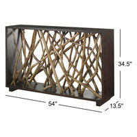 Table d'appoint de couloir style ferme, branches de teck, console d'intérieur, table de designer moderne, faite à la main, en bois massif, mobilier durable