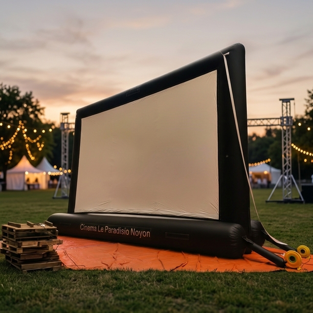 High Quality Waterproof Weather-Resistant Inflatable Outdoor Movie Screen Projector Mobile Cinema Backyard Parties Events