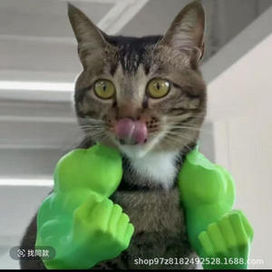 Evcil Hayvanlar İçin İnteraktif Oyuncak Cadılar Bayramı Kostümü Gerçekçi İnsan Kolları Yenilikçi 3D Baskılı Yaratıcı Dekorasyon Dev Kedi Elleri Komik Kedi Oyuncağı - Product Image 4