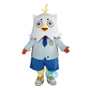 Personalizado pollo dibujos animados Halloween <span class=keywords><strong>Anime</strong></span> carnaval suave felpa tamaño adulto mascota disfraz Cosplay vestido - Product Image 4