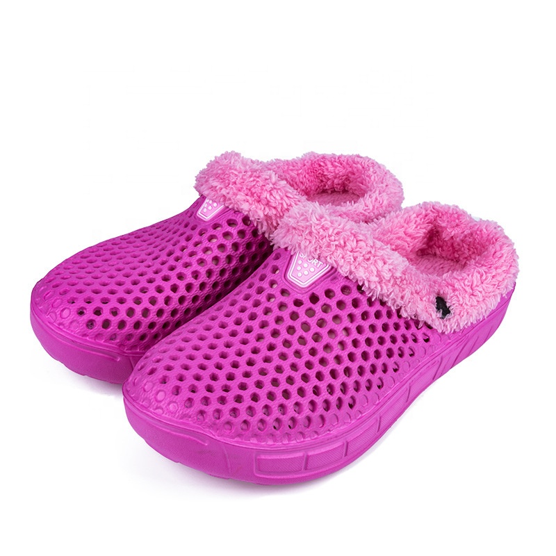 Hopeful Bedroom Home Wear Slippers Cheap Price Women Plush Winter Women Fur Lined Clogs Women Winter Indoor House Slipper Custom
