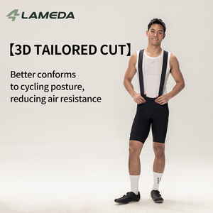 <span class=keywords><strong>Pantaloncini</strong></span> <span class=keywords><strong>da</strong></span> Ciclismo Lameda Pro <span class=keywords><strong>da</strong></span> Uomo con Imbottitura 3D in Chamois, Pantaloni <span class=keywords><strong>da</strong></span> <span class=keywords><strong>Bici</strong></span> ad Alta Elasticità e Compressione per Ciclismo su Strada - Product Image 3