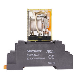 Shenler RKM2CO730L + SYF08A-E силовой модуль цепи 2 pole 5A 230VAC LED реле и база прозрачный 3a Тонкий небольшой реле производитель 12В - Product Image 2