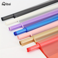 Qibai 20 pièces Papier d'emballage pour bouquet de fleurs Fournitures d'emballage cadeau Décoration de fête pour la fête des mères Carte en papier