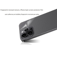 Protections d'écran en TPU souple à couverture intégrale bord à bord, film arrière en fibre de carbone pour iPhone 16 17 Samsung Xiaomi Huawei et tous les autres