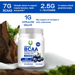Poudre de BCAA Premium pour Boisson Énergétique, Électrolytes, Soutien à la Récupération Post-Entraînement, Croissance Musculaire, Acides Aminés, Saveur Myrtille - Product Image 4