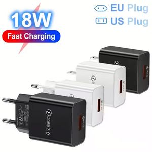 <b>EU</b> US <b>Plug</b> Power Quick Charge QC 3.0 USB Universal Interface 18w Fast Charging Charger Power <b>Adapter</b> for Phones - Product Image 2