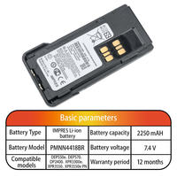Cocok untuk Walkie-talkie XIR P6600 P6620 P6600I P6620I Baterai PMNN4418BR Isi Ulang 7.4V 2250mAh Li-ion Baru