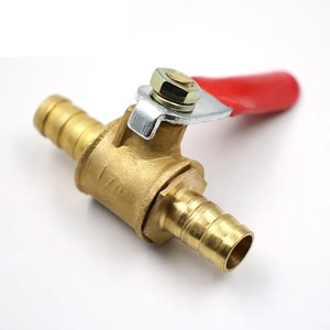 6mm-12mm <span class=keywords><strong>hose</strong></span> barb Inline Brass nước dầu Air gas nhiên liệu dòng ngắt van bi phụ kiện đường ống khí nén kết nối điều khiển - Product Image 1