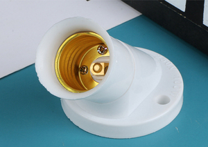 Белая Базовая розетка для лампы E27, 45 градусов, наклонный винт - Product Image 6