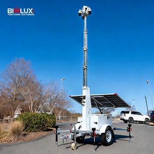 Remolque de Seguridad Móvil con Energía Solar, Sistema de Cámaras de Vigilancia <span class=keywords><strong>y</strong></span> Cámara PTZ 4K con Zoom de 30x, Torres de Vigilancia para Infraestructuras Clave - Product Image 6
