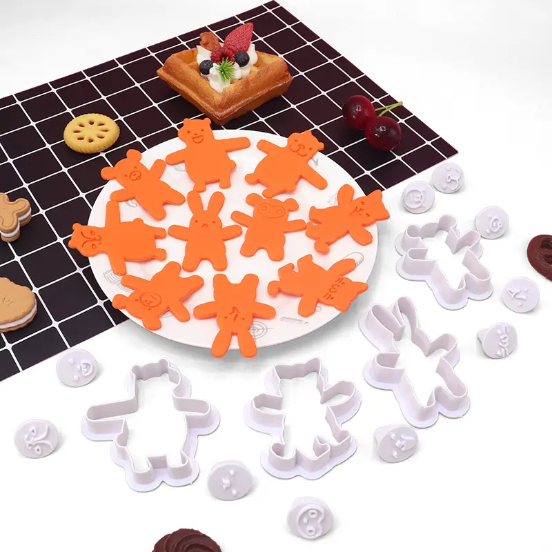 Cina all'ingrosso Multi-espressione orso Cookie Cutter fai da te Kit di biscotti per i bambini