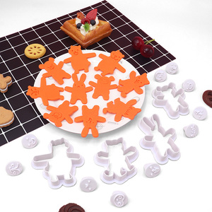 Cina all'ingrosso Kit di biscotti fai da te <span class=keywords><strong>per</strong></span> bambini Multi-espressione Bear Cookie Cutter con forme di stelle quadrate personalizzabili strumenti di cottura - Product Image 1