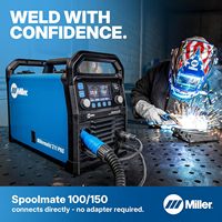 Saldatrice MIG Miller Millermatic 211 Pro 120/240V a Doppio Voltaggio, Macchina per Saldatura Inverter Portatile per Acciaio e Alluminio