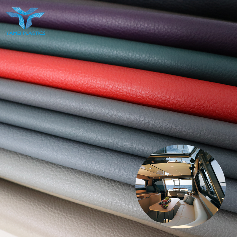 Best-selling New Environmentally Friendly 1.2mm Royal Classic Synthetic Artificial Vinyl Leather Fabrics for Marine Seats