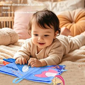 Livres <span class=keywords><strong>en</strong></span> tissu <span class=keywords><strong>en</strong></span> forme d'animaux avec papier détachable pour <span class=keywords><strong>l</strong></span>'apprentissage précoce de <span class=keywords><strong>l</strong></span>'<span class=keywords><strong>anglais</strong></span> des nourrissons et des tout-petits de 3 à <span class=keywords><strong>6</strong></span> <span class=keywords><strong>mois</strong></span> - Product Image 3