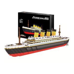 3D Puzzels Voor Volwassenen Titanic Schip Model Kits Waterscooters 3800 Pcs Diy Mega Plastic Bouwsteen Sets Verjaardag Huwelijksgeschenken