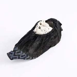 حذاء ناعم مضاد للانزلاق عرض رائع توريد طبي PP غير منسوج أسود CE أحذية عناية شخصية تحمي أفضل سعر - Product Image 2